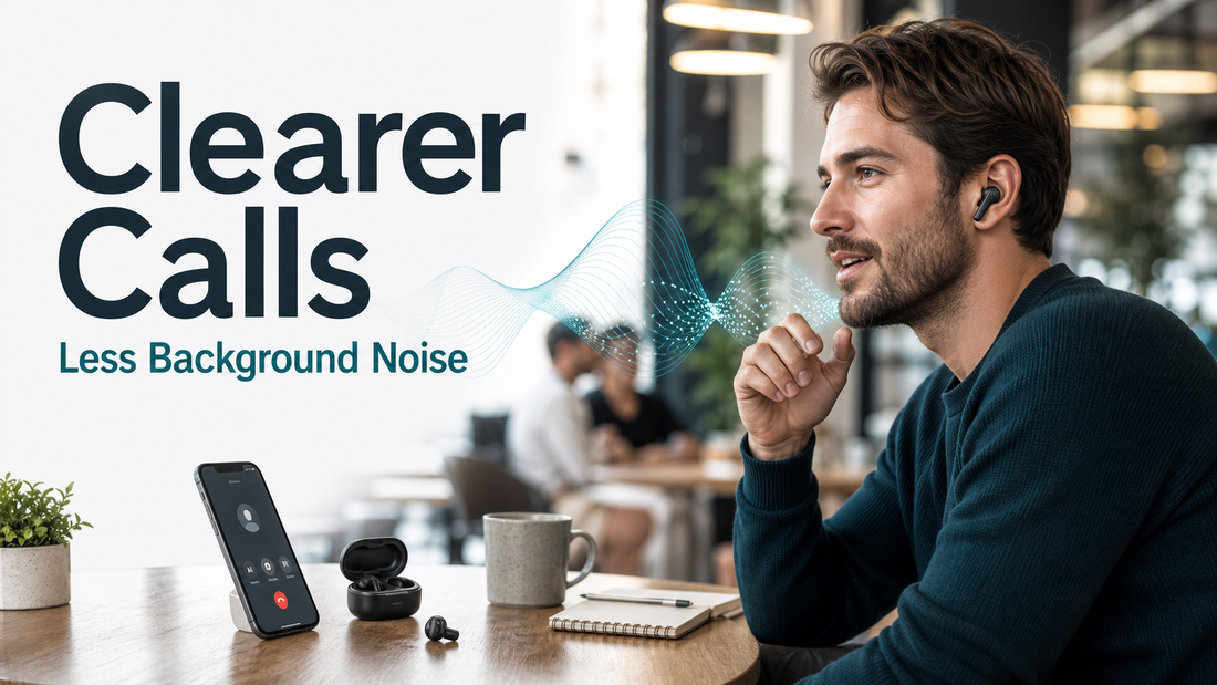 Clearer calls with less background noise wireless earbuds blog cover