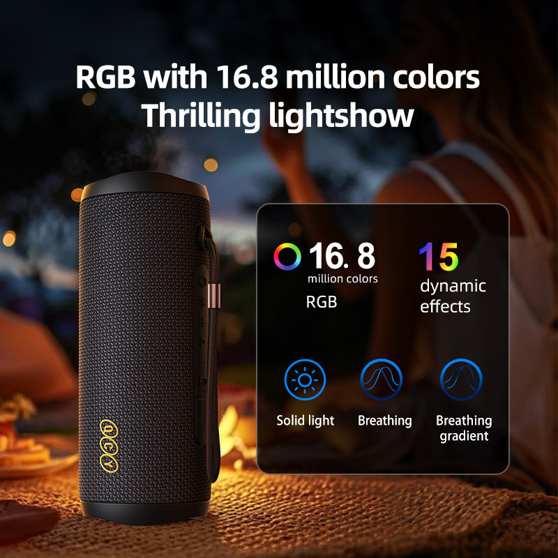 QCY SP7 Portable Bluetooth Speaker: The Ultimate Portable Wireless Bluetooth Speaker for Home and Outdoor Entertainment