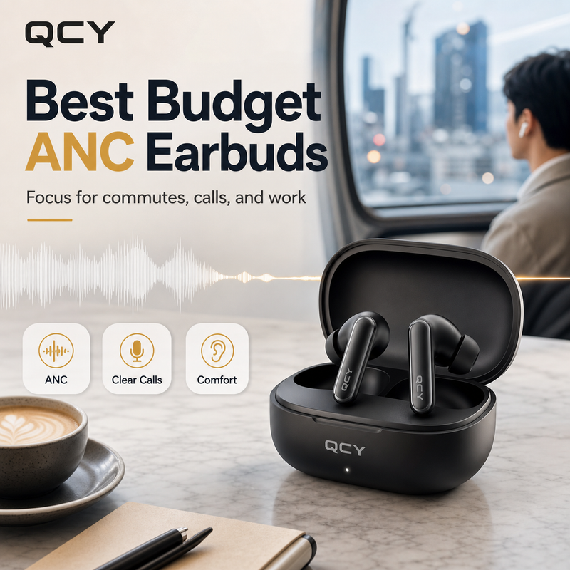 QCY MeloBuds Pro budget ANC earbuds for commute and calls