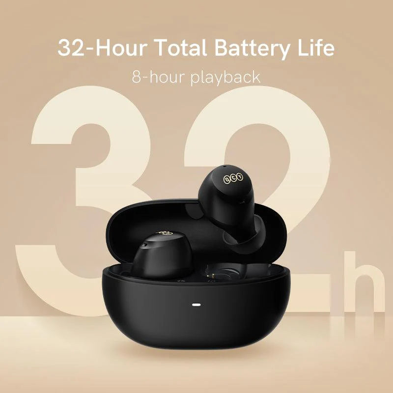 QCY ArcBuds True Wireless Earbuds, 40dB Hybrid ANC, 32H Playtime