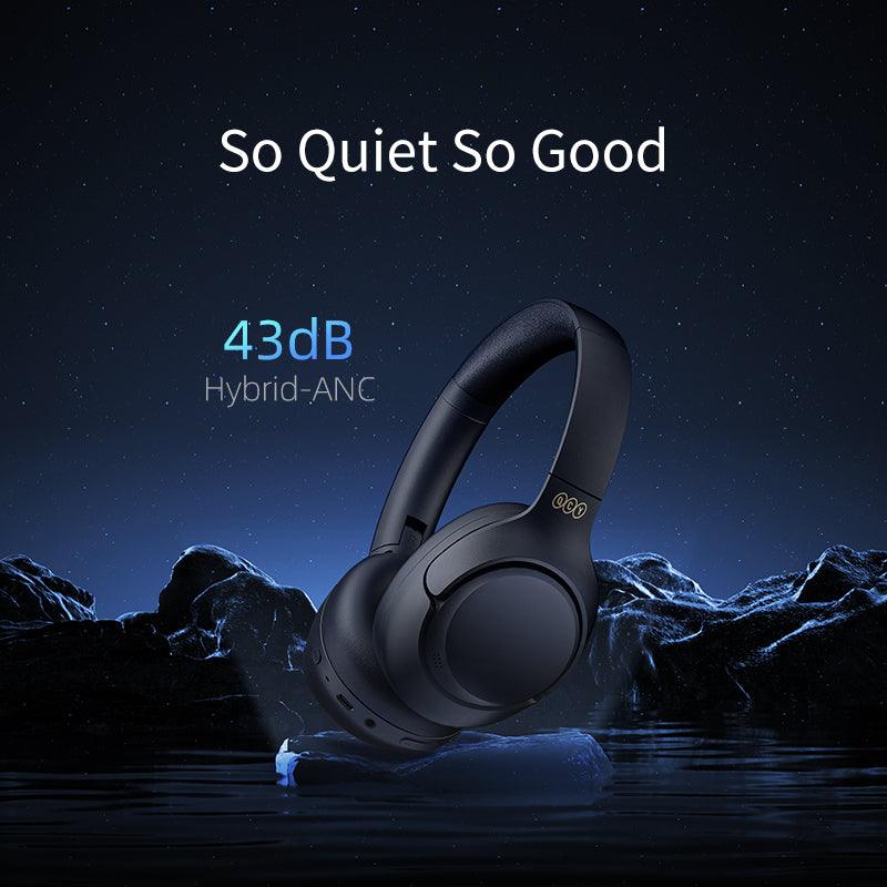 QCY H3 Wireless Headphones, 43dB Hybrid ANC, 60H Playtime