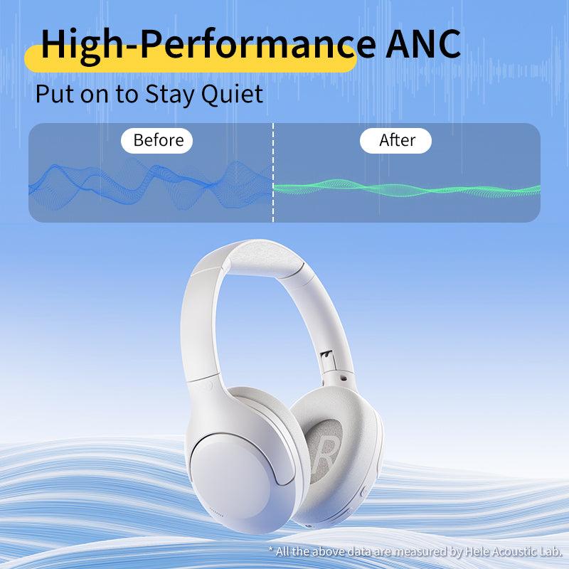 QCY H3 Lite ANC Wireless Headphones, 60H Playtime