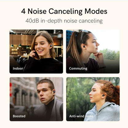 QCY ArcBuds True Wireless Earbuds, 40dB Hybrid ANC, 32H Playtime