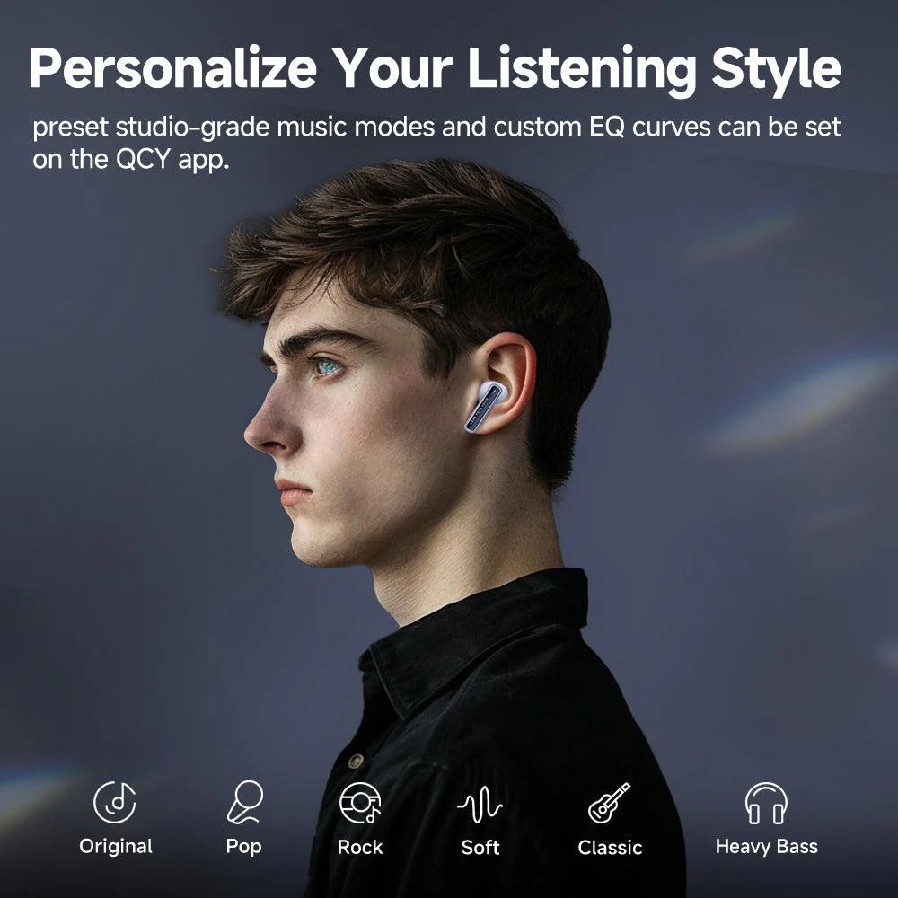 QCY MeloBuds Neo Wireless Earbuds, 24H Playtime, 68ms Low Latency