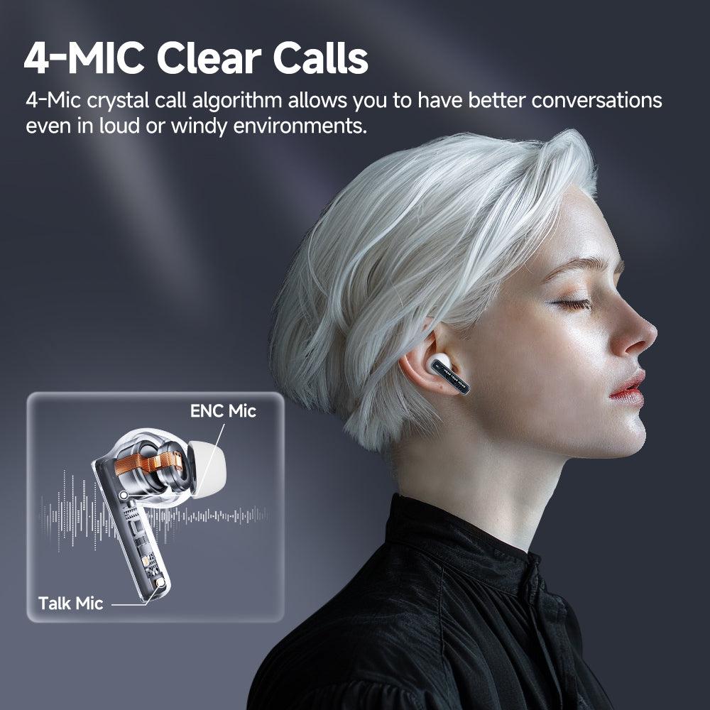 QCY MeloBuds Neo Wireless Earbuds, 24H Playtime, 68ms Low Latency
