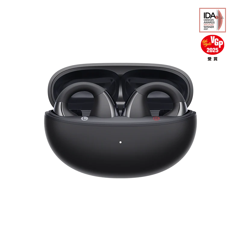 QCY Crossky C30 Open-Ear Clip Earbuds ,25 Hours of Playtime